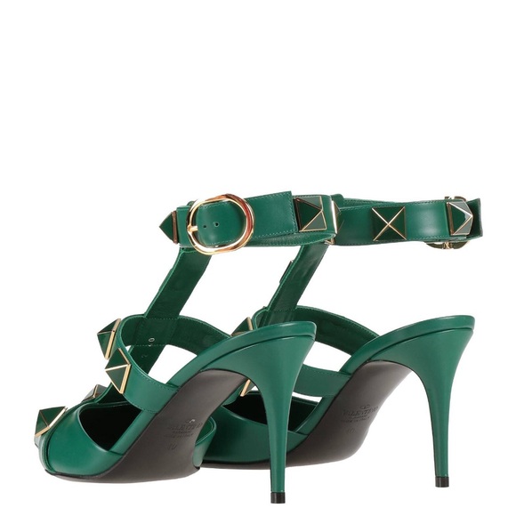 Valentino Garavani green roman studs 80 - Picture 3 of 9